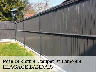 Pose de cloture campet-et-lamolere-40090 ELAGAGE LANDAIS