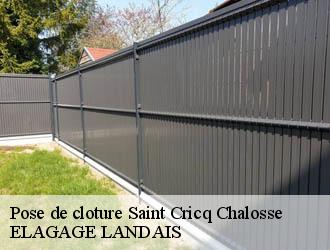 Pose de cloture saint-cricq-chalosse-40700 ELAGAGE LANDAIS